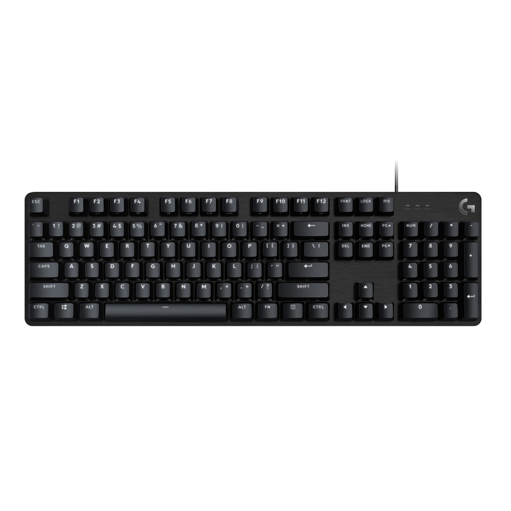 Logitech G 413 SE Teclado mecánico para juegos de tamaño completo, teclado retroiluminado con interruptores mecánicos táctiles, anti-fantasma, compatible con Windows, macOS, aluminio negro