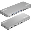 Estación de acoplamiento Plugable USB C para portátil, monitor dual 4K 60Hz para Apple Mac M1/M2/M3/M4/M5, 2X HDMI o DisplayPort para MacBook, Dock de carga de 100W DisplayLink, se requiere 