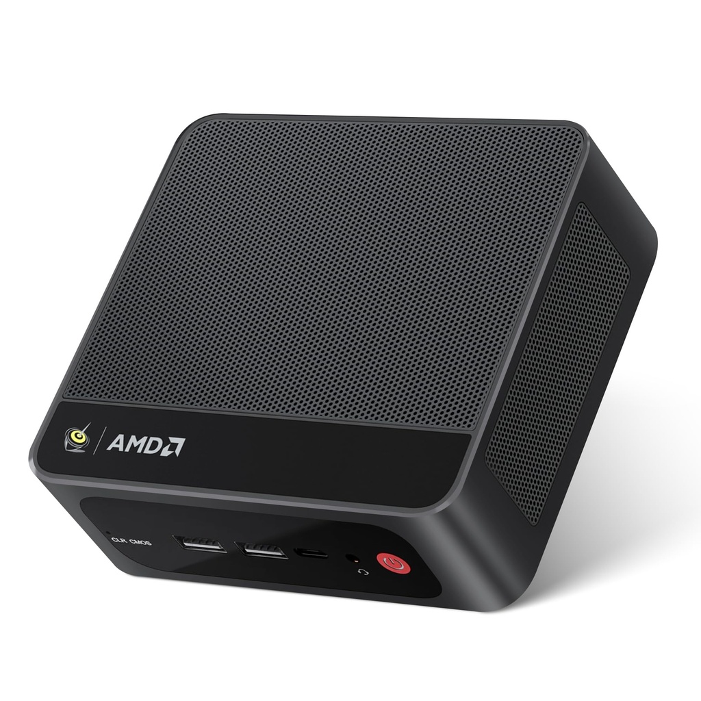 Beelink Mini PC SER5 MAX, AMD Ryzen 7 6800H (6 nm, 8C/16T) hasta 4.7 GHz, mini computadora de 32 GB LPDDR5 RAM 1 TB M.2 PCIe 4.0 SSD, Micro PC 4K @60Hz Triple Display/WiFi6/BT5.2/2.5Gbps/HTPC/W-11 Pro 