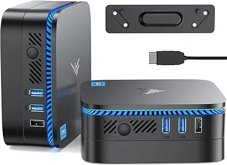 [PC-00012708] KAMRUI Mini PC AK1PLUS, Intel Alder Lake N97 Mini computadora (caché de 6M, hasta 3.60 GHz), 16 GB de RAM 512 GB M.2 SSD, compatible con 4K UHD WiFi 6 BT 5.2 USB 3.0 para negocios, hogar, oficina