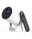 Magcubic Mini proyector 4K compatible con WiFi 6 y Bluetooth 5.4, altavoz base de sonido de 5 W, Keystone vertical automático proyector portátil giratorio de 180° para el hogar dormitorio al aire 