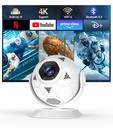 Magcubic Mini proyector con temática de fútbol 2026, proyector portátil con WiFi 6 y Bluetooth 5.4, soporte 4K, Keystone automático, rotación de 180°, proyector inteligente Android 14 para cine