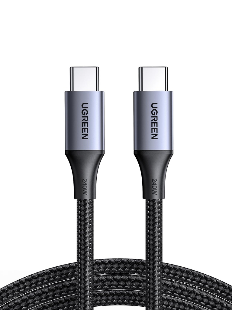 UGREEN Cable USB C a USB C de 240 W, cable USB C de carga rápida para iPhone 17 Pro Max/16, Samsung Galaxy S25/S24, MacBook Pro/Air, iPad Pro/Air/Mini, Dell XPS, 6.6FT 