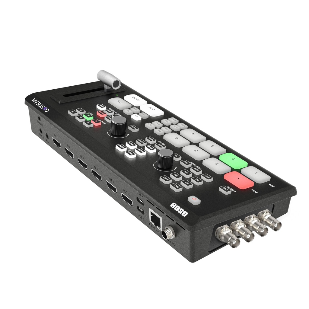 Osee GoStream Duet - Mezclador de video para transmisión en vivo de múltiples cámaras SDI y HDMI