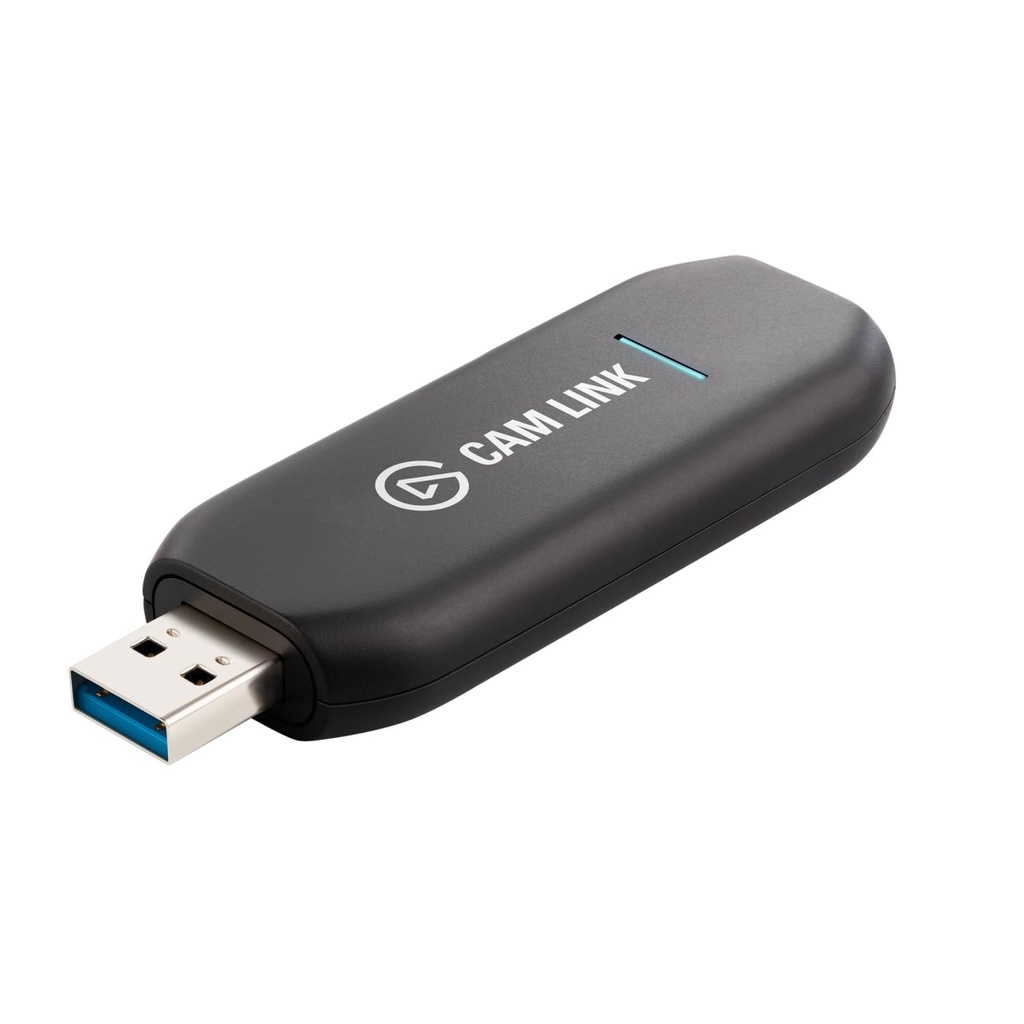 Elgato Cam Link 4K - Tarjeta de captura externa para DSLR y videocámara, ActionCam como cámara web, reunión/transmisión/grabación en 1080p60 o 4K30/4K60, fácil conexión para OBS/Zoom/Discord - HDMI a