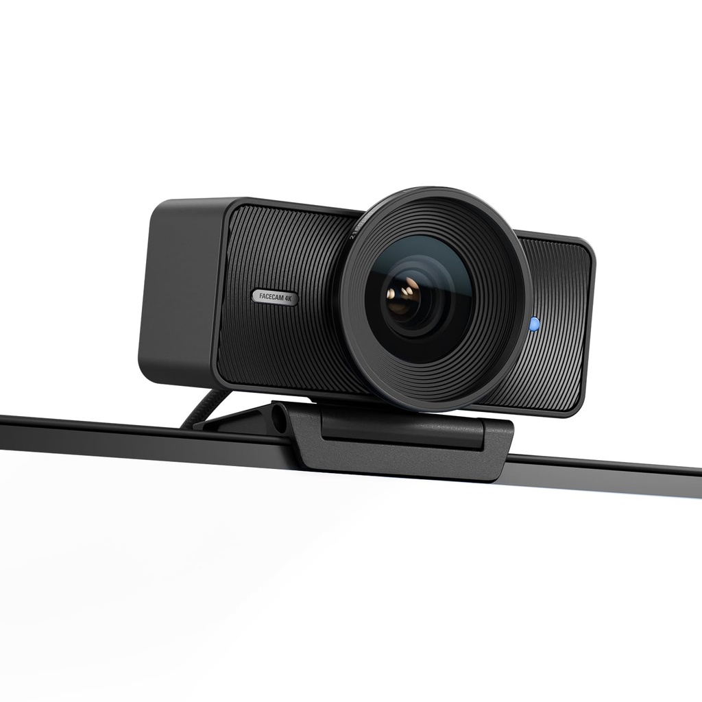 Elgato Facecam 4K - Webcam de estudio 4K60, control tipo DSLR, efectos cinematográficos, filtros de lente de 49mm, HDR, video sin comprimir, área de enfoque optimizada | USB-C para PC y Mac