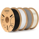 ELEGOO Filamento PLA 1.75mm Paquete 4KG, filamento para impresora 3D a granel con precisión dimensional +/- 0.02mm, paquete de 4 carretes de 1 kg en cartón (2.2 lbs) Compatible con la mayoría de