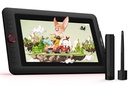 XPPen Artist12 Pro - Tableta de dibujo de 11.6 pulgadas con pantalla para lápiz, tableta gráfica totalmente laminada con función de inclinación, lápiz óptico sin batería y 8 teclas de acceso directo