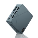 BOSGAME E2 Mini PC con AMD Ryzen 5 3550H, 16GB RAM 512GB NVMe SSD, pantallas triples vía USB-C y HDMI dual, Gigabit Ethernet, computadora de escritorio compacta para negocios, oficina y escuela
