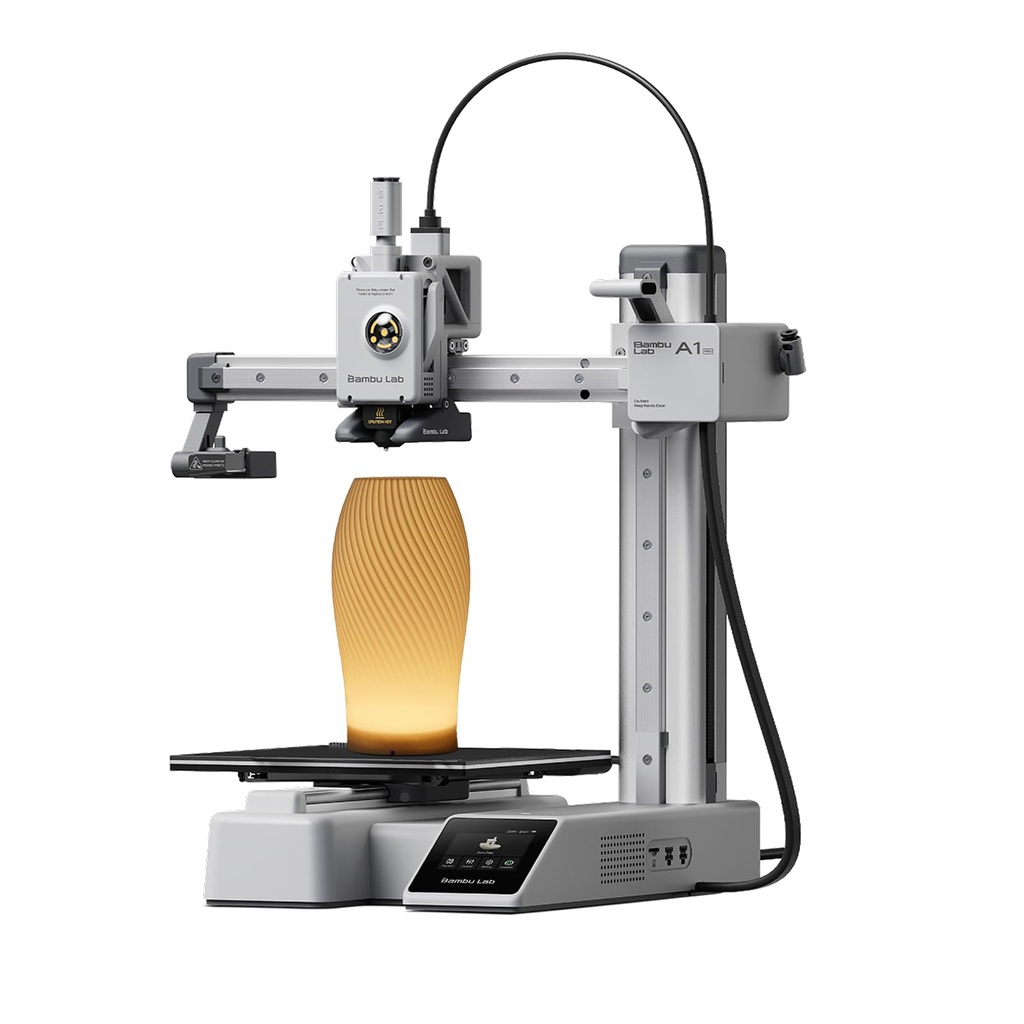 Bambu Lab - Mini impresora 3D A1 se instala en 20 minutos, alta velocidad y precisión, calibración completamente automática y compensación de flujo activo, impresoras 3D FDM silenciosas ≤48 dB 