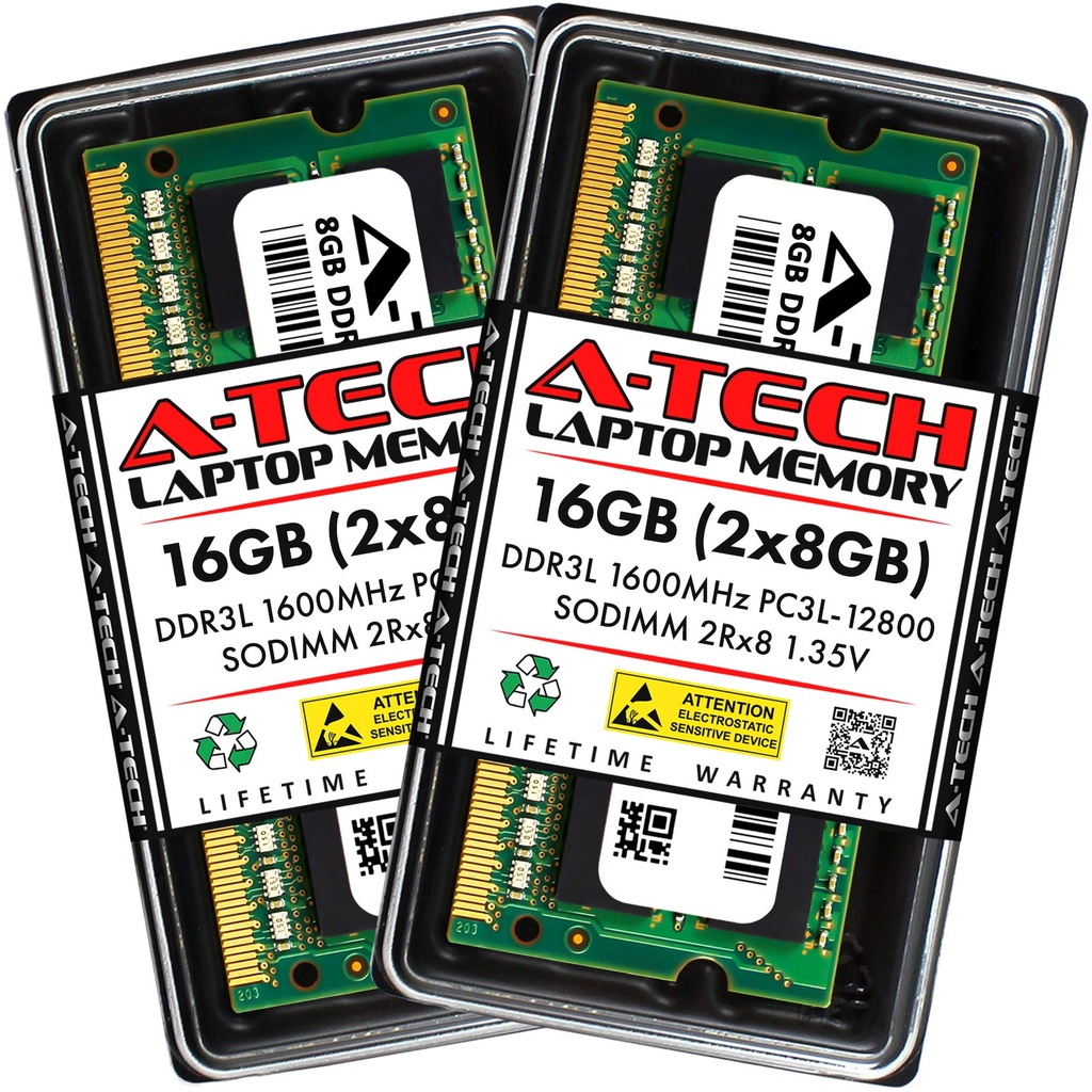 A-Tech 16GB (2x8GB) DDR3/DDR3L 1600MHz PC3L-12800 (PC3-12800)