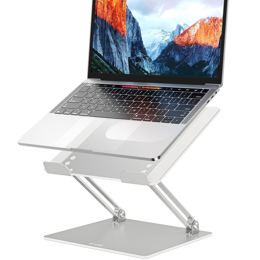 BESIGN LS10 - Soporte de aluminio para portátil/computadora, soporte ergonómico ajustable para portátil