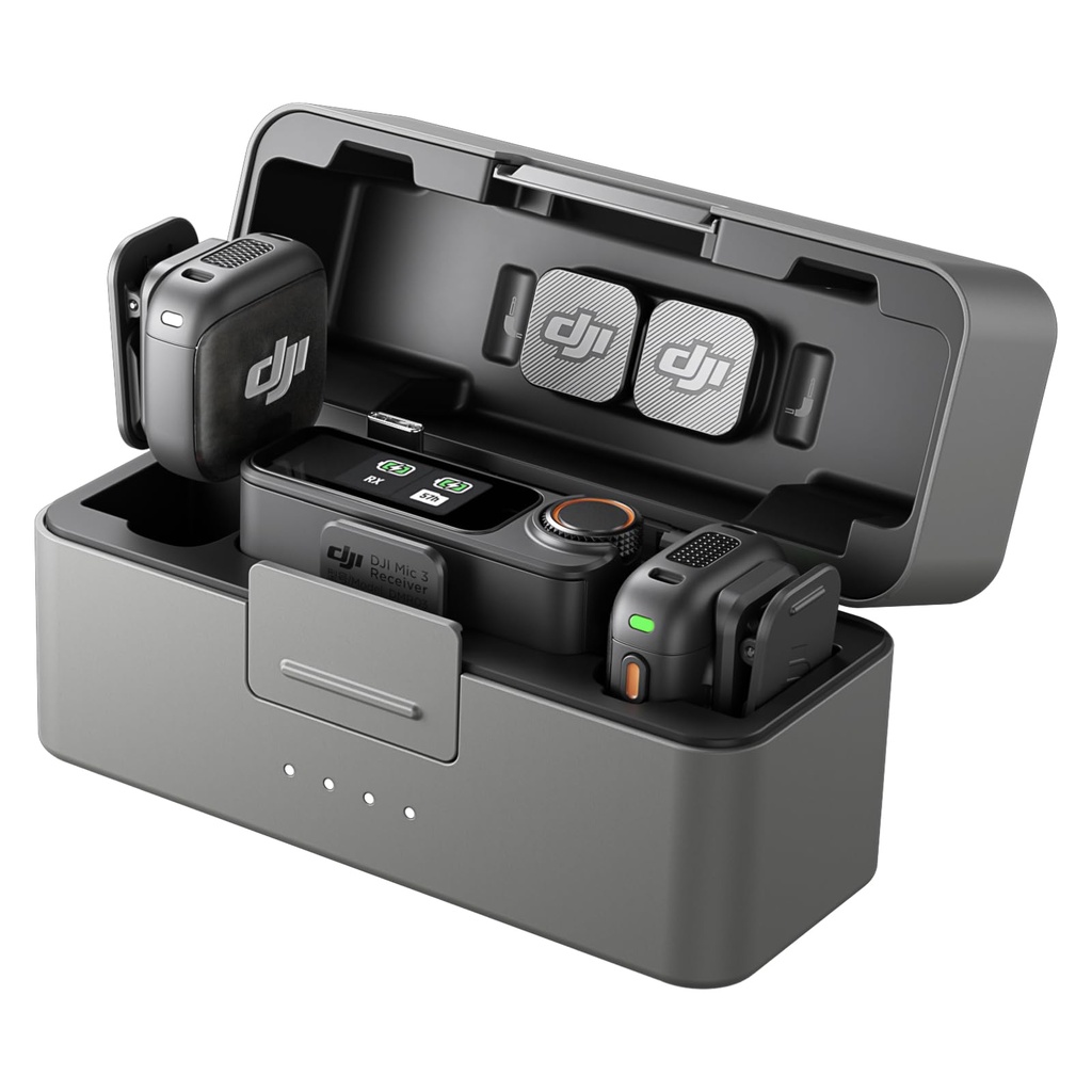 DJI Mic 3 (2 TX + 1 RX + estuche de carga)