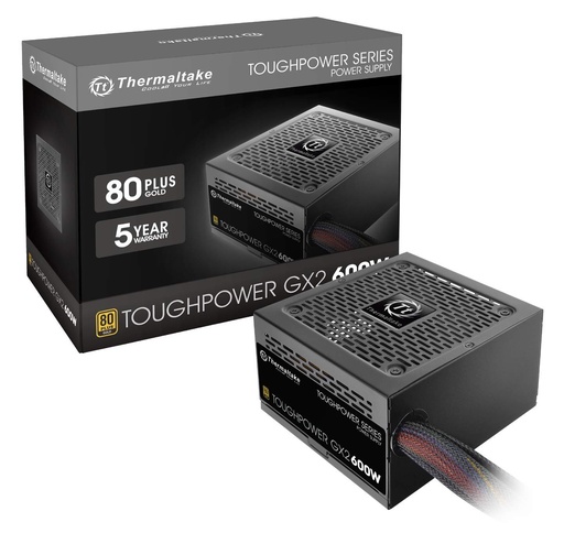 [FP-00009255] Fuente de Poder Thermaltake Toughpower GX2 - 600W - 80+ Gold (PS-TPD-0600NNFAGU-2)