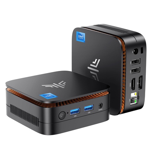 [PC-00012396] KAMRUI Essenx E1 Mini PC, 16 GB DDR4 RAM 512 GB M.2 SSD, Mini computadora Twin Lake N150 (Beat N100/N95, hasta 3.6 GHz), computadora de escritorio dual 4K, Ethernet, WiFi, Bluetooth para negocios, oficina, hogar