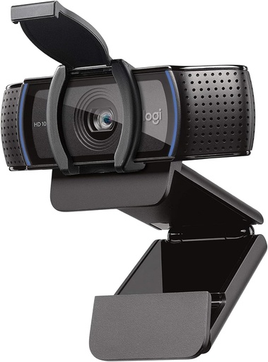 [WBC-00010981] Logitech Cámara web habilitada para micrófono C920e HD 1080p, certificada para Zoom, compatible con Microsoft Teams, cumple con TAA