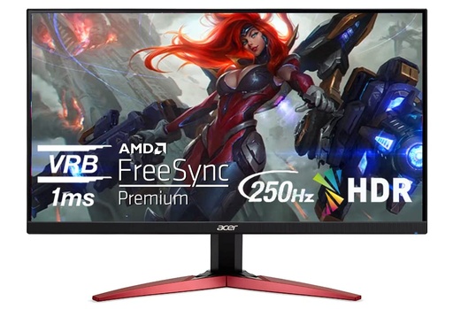 [MNT-00009055] Monitor Gamer Acer KG251Q - 24" Full HD VA - 250Hz 1ms