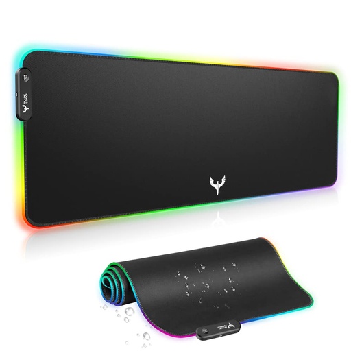 [MOUP-00009456] Tapete para mouse para videojuegos RGB para teclado de computadora, 31.5 x 12 pulgadas de Blade Hawks