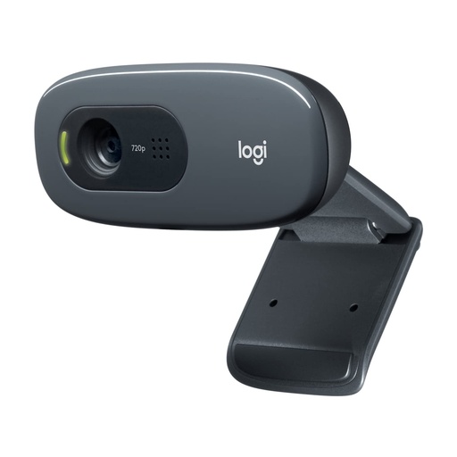 [WBC-00006567] Webcam Logitech C270 - (pantalla panorámica HD 720p, para videollamadas y grabaciones)