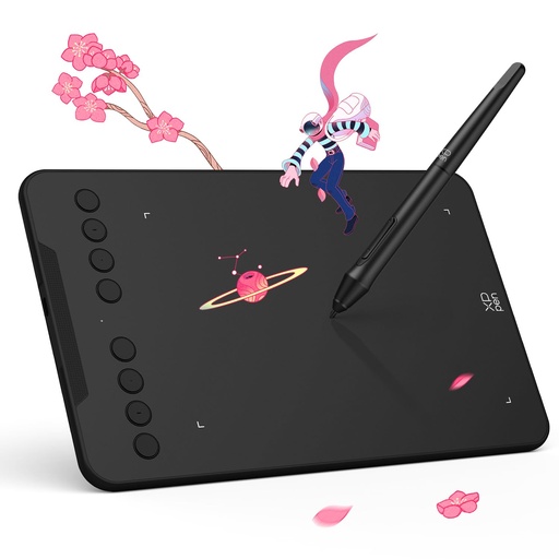 [TDG-00012696] XPPen - Tableta de dibujo Deco Mini7 V2 actualizada, 16384 niveles de presión sin batería, almohadilla de dibujo OSU de 7 x 4, 8 teclas de acceso rápido para arte digital, enseñanza, tableta gráfica