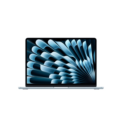 [LPT-00012698] Apple Laptop MacBook Air 2025 de 13 pulgadas con chip M4: diseñada para Apple Intelligence, pantalla de retina líquida de 13.6 pulgadas, memoria unificada de 16 GB, almacenamiento SSD de 512 GB, cámara central de escenario de 12 MP, Touch ID, azul cielo