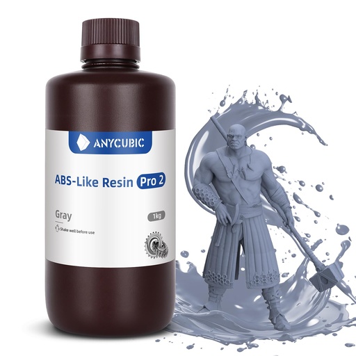 [RESI-00012925] ANYCUBIC Tecnología de resina de 2ª generación, resina tipo ABS 2.0, resina para impresora 3D con alta dureza, detalles más precisos, bajo olor, amplia compatibilidad para todas las impresoras 3D de 1KG