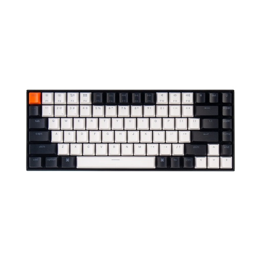[TCL-00013240] Keychron K2 75% Layout Teclado mecánico inalámbrico con cable USB Bluetooth con interruptor Gateron G Pro, teclas de doble disparo, teclado de computadora con retroiluminación RGB de 84 teclas para 
