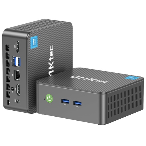 [PC-00013251] GMKtec Mini PC Procesador Intel N95 (Turbo 3.4GHz) 8GB DDR4 256GB SSD Computadora de escritorio 4K Dual HDMI Display/3x USB3.2/WiFi 5 BT5.0/RJ45 Ethernet Nucbox G3S 