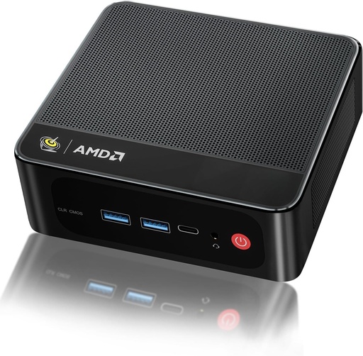[PC-00011685] [PC-00011685] Beelink SER5 Mini PC, AMD Ryzen 5 5500U (6C/12T, hasta 4.0GHz), mini computadora con 16GB DDR4/500GB NVMe SSD, compatible con pantalla triple (HDMI+DP+Tipo-c/4K), WiFi6, BT5.2, Tipo-C, 2.5G LAN9