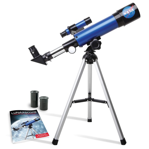 [PR-00192] Telescopio Lunar de la NASA para Niños – Aumento de 90x, Incluye Dos Oculares, Trípode de Mesa y Buscador