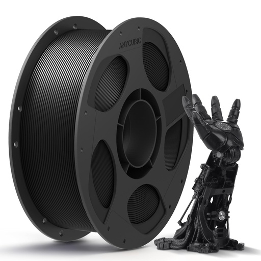[PR-00253] ANYCUBIC - Filamento PLA para impresora 3D de 1.75 mm (1/16 pulgadas), RFID, precisión dimensional de +/- 0.02 mm, bobina de 2.2 libras), color negro perla