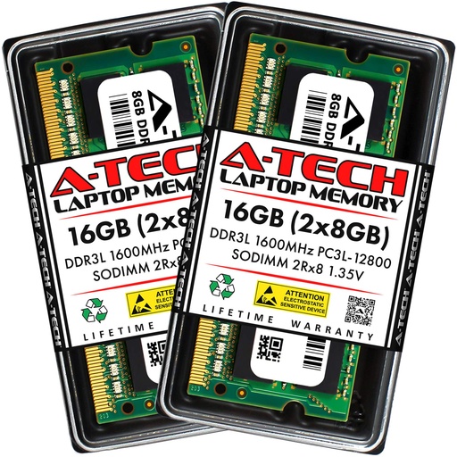 [RAM-00012566] A-Tech 16GB (2x8GB) DDR3/DDR3L 1600MHz PC3L-12800 (PC3-12800)