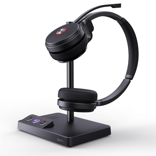 [ADF-00009042] Auriculares inalámbricos duales Yealink WH62 para equipos de Microsoft, DECT con 2 micrófonos de cancelación de ruido para teléfono IP y PC,