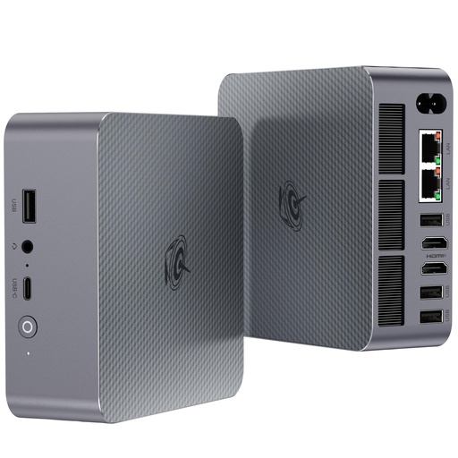 [PC-00012707] Beelink Mini PC AMD Ryzen 5 6600U, 24GB LPDDR5 500GB PCIE4.0 SSD, mini computadora con AMD Radeon 660M, Dual LAN/Dual 4K Display/USB3.2/WiFi6/BT5.2 / Hogar/Oficina/Gaming Micro PC